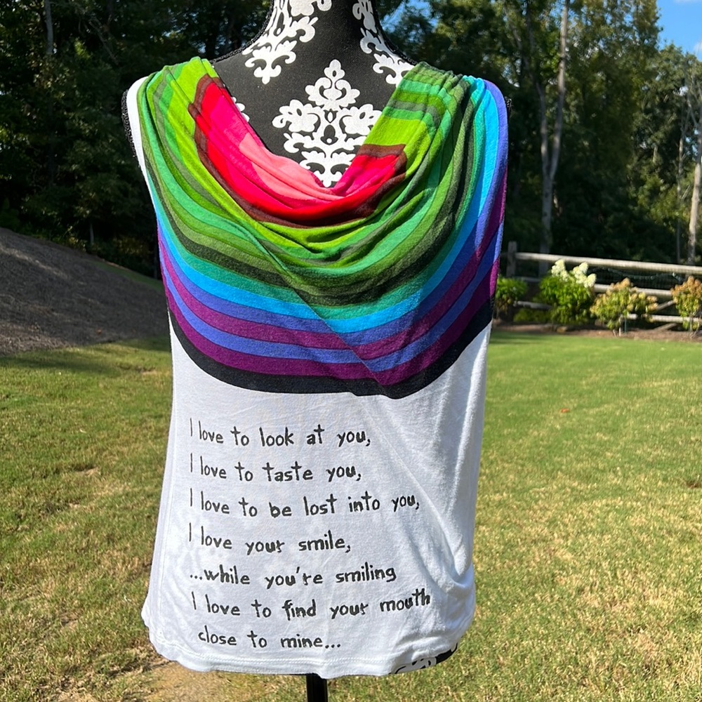 Desigual tank with scoop neck